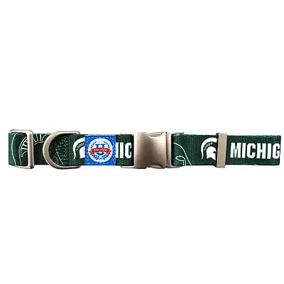 Little Earth Productions Michigan State Spartans Premium Pet Nylon Collar - Sma