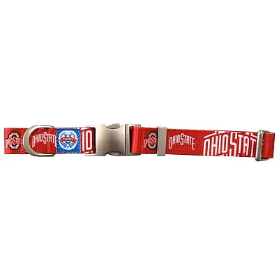 Little Earth Productions Ohio State Buckeyes Premium Pet Nylon Collar - Large