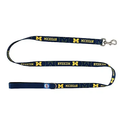 Little Earth Productions Michigan Wolverines Premium Pet Nylon Leash - Large