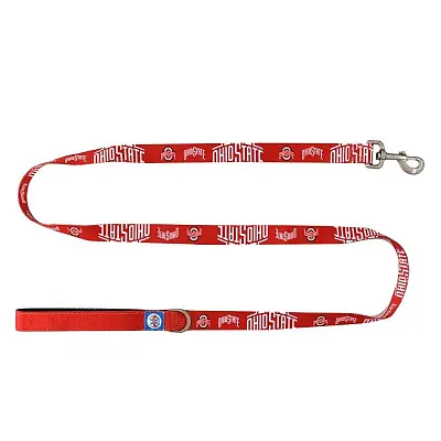 Little Earth Productions Ohio State Buckeyes Premium Pet Nylon Leash - S/M