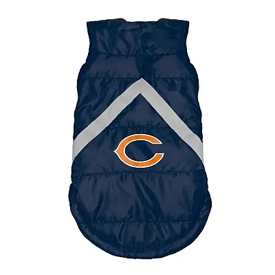 Little Earth Productions Chicago Bears Pet Puffer Vest - Large