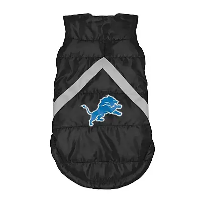 Little Earth Productions Detroit Lions Pet Puffer Vest - Large