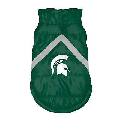 Little Earth Productions Michigan State Spartans Pet Puffer Vest - XL