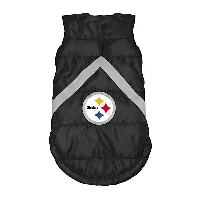 Little Earth Productions Pittsburgh Steelers Pet Puffer Vest - XS