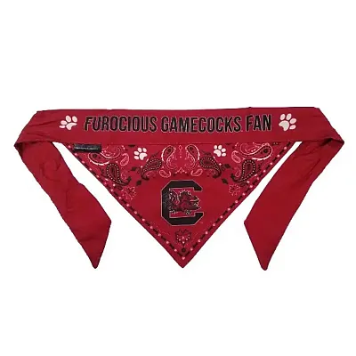 Little Earth Productions South Carolina Gamecocks Reversible Paisley Bandana - 