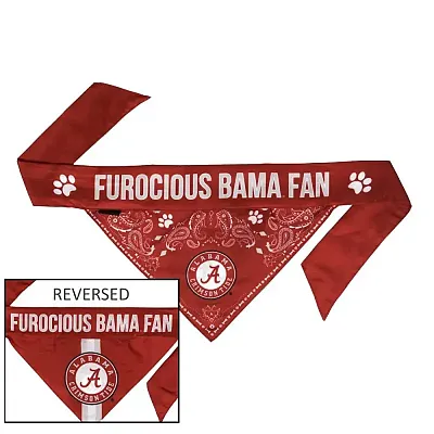 Little Earth Productions Alabama Crimson Tide Pet Reversible Paisley Bandana - 