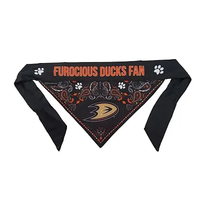Little Earth Productions Anaheim Ducks Pet Reversible Paisley Bandana - XL