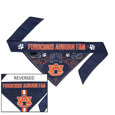 Little Earth Productions Auburn Tigers Pet Reversible Paisley Bandana - Medium