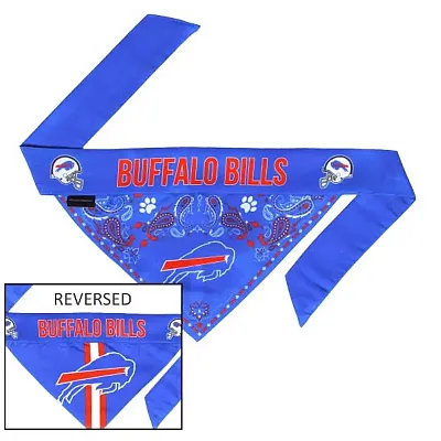 Little Earth Productions Buffalo Bills Pet Reversible Paisley Bandana - Large