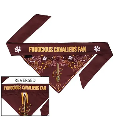 Little Earth Productions Cleveland Cavaliers Pet Reversible Paisley Bandana - M