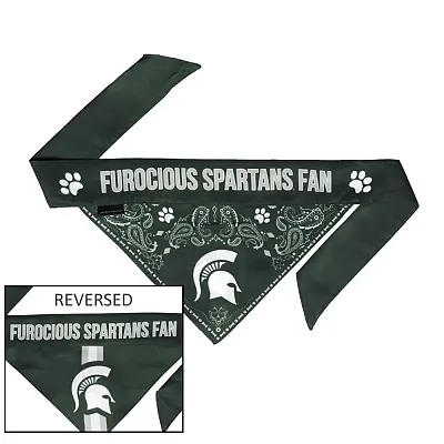 Little Earth Productions Michigan State Spartans Pet Reversible Paisley Bandana