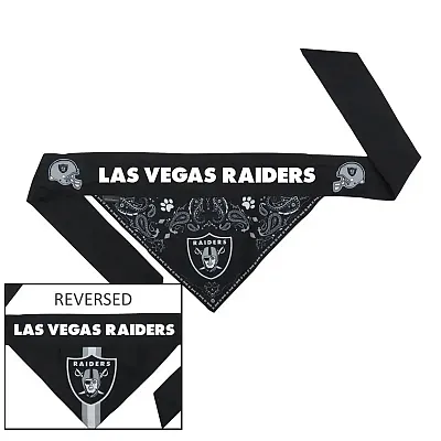 Little Earth Productions Las Vegas Raiders Pet Reversible Paisley Bandana - Lar