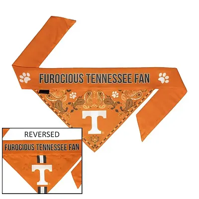 Little Earth Productions Tennessee Volunteers Pet Reversible Paisley Bandana - 