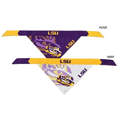 Little Earth Productions LSU Tigers Home & Away Pet Bandana Set - Large