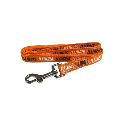 Pet Goods Manufacturing Illinois Fighting Illini Pet Reflective Nylon Leash - M