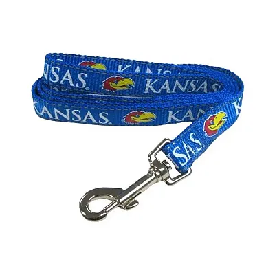Pet Goods Manufacturing Kansas Jayhawks Pet Reflective Nylon Leash - Small