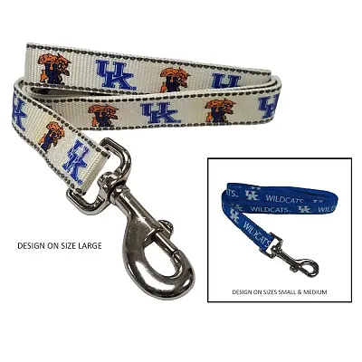 Pet Goods Manufacturing Kentucky Wildcats Pet Reflective Nylon Leash - Medium