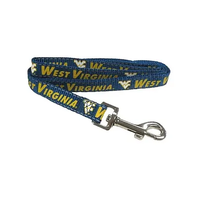 Pet Goods Manufacturing West Virginia Mountaineers Reflective Nylon Leash - LG