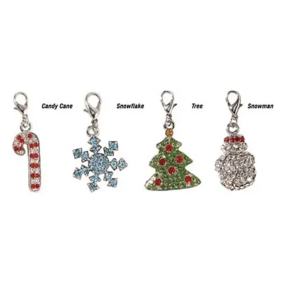 Pet Edge Holiday Jewel Collar Charms - Snowflake
