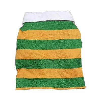 Pet Edge Back To School Rugby Polos - XS-Green/Yellow