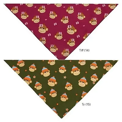 Pet Edge Aria Monkey Business Bandanas - Ty