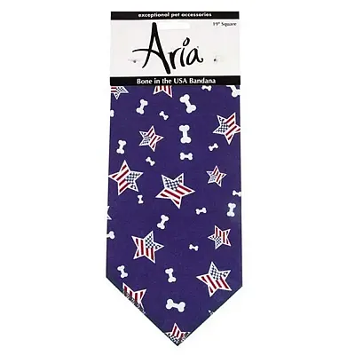 Pet Edge Bone In The USA Dog Bandana