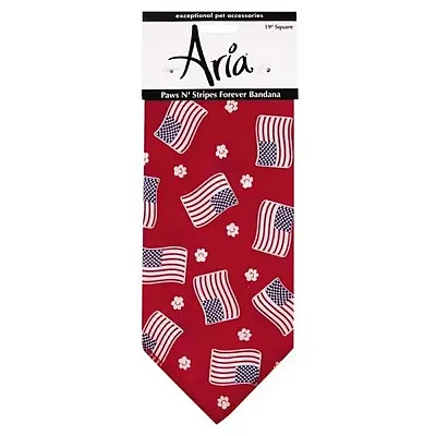 Pet Edge Paws N' Stripes Forever Dog Bandana