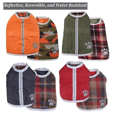 Pet Edge Nor&#039;easter Blanket Dog Coat - Orange - S/M