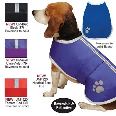 Pet Edge Classic Nor&#039;easter Blanket Pet Coat - Small - Ultra Violet