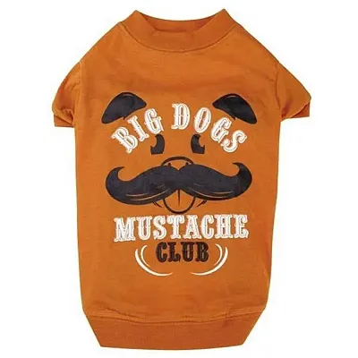 Pet Edge Big Dogs Mustache Club Dog Tee - Large