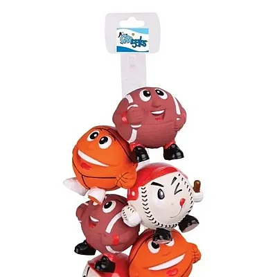 Pet Edge Grriggles Game Day Guys Dog Toy - Football