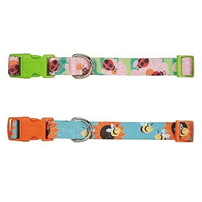 Pet Edge Zack & Zoey Flutter Bugs Dog Collars - Medium - Bumble Bee