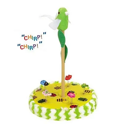 Pet Edge Savvy Tabby Bat-a-Bird Teasers Cat Toys