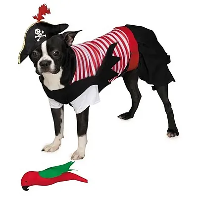 Pet Edge Pirate Tails Pet Costume - X-Small