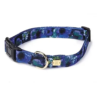Pet Edge M. Isaac Mizrahi Floral Dot Pet Collar - 18-26&quot; Length