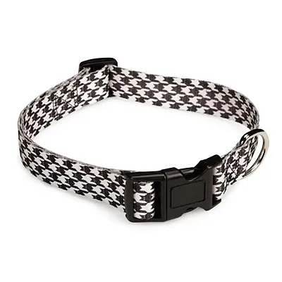 Pet Edge Houndstooth Bat Pet Collar - 14-20&quot; Length