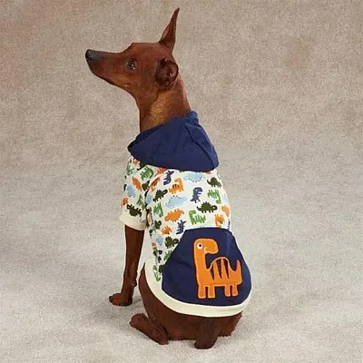 Pet Edge Dino Dog Pullover - S/M