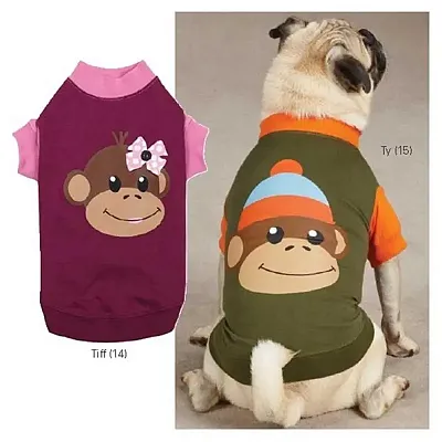 Pet Edge Monkey Business Raglan T-Shirt - X-Small - Tiff