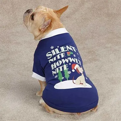 Pet Edge Silent Night Dog T-Shirt - XX-Small