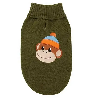 Pet Edge Monkey Business Dog Sweater - Teacup - Ty