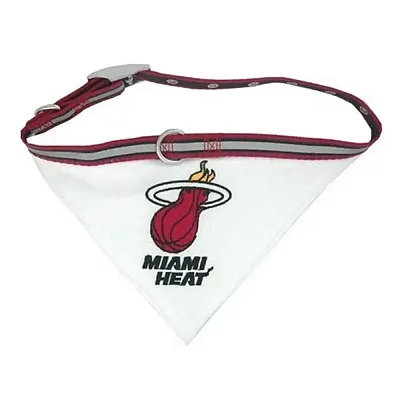 Pets First Miami Heat Dog Collar Bandana - Medium