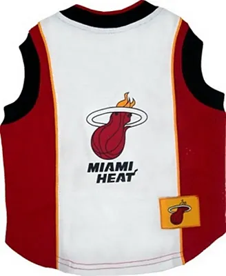 Pets First Miami Heat Dog Jersey - Large
