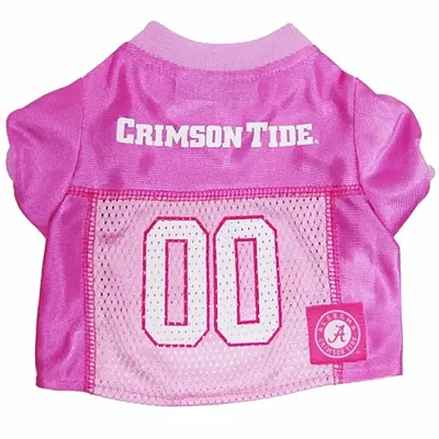 Pets First Alabama Crimson Tide Pink Dog Jersey - Small