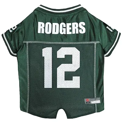 Pets First Aaron Rodgers #12 Pet Jersey - Large