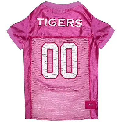 Pets First Auburn Tigers Pink Pet Jersey - Large