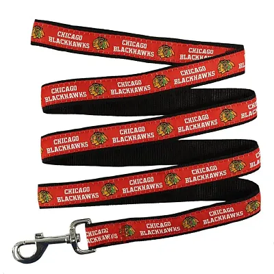 Pets First Chicago Blackhawks Pet Leash by Pets First - Large
