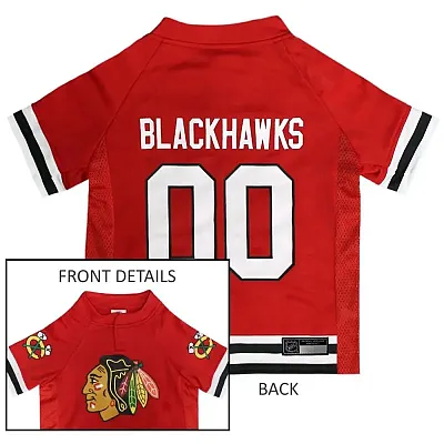 Pets First Chicago Blackhawks Pet Jersey - Large