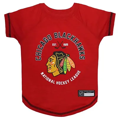 Pets First Chicago Blackhawks Pet T-Shirt - Small
