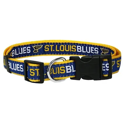 Pets First St. Louis Blues Pet Collar by Pets First - Medium