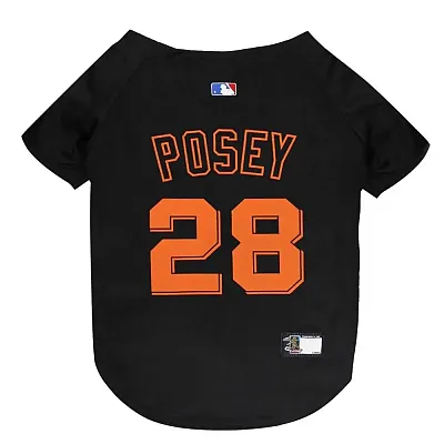 Pets First Buster Posey #28 Pet Jersey - XS